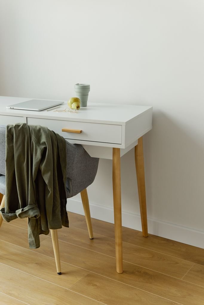 Budget home office ideas for small apartments: organized $100 desk setup